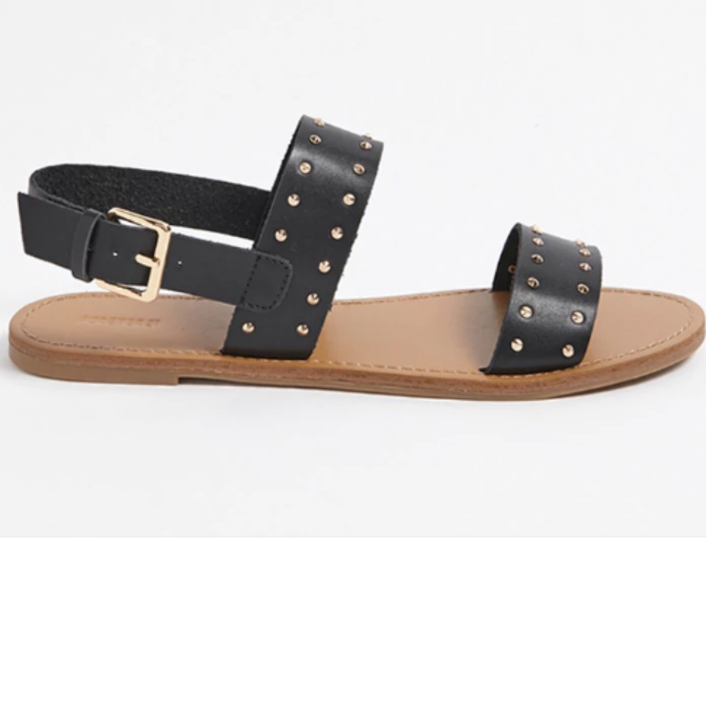 black sandals